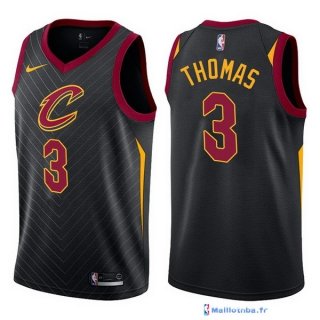 Maillot NBA Pas Cher Cleveland Cavaliers Isaiah Thomas 3 Noir Statement 2017/18
