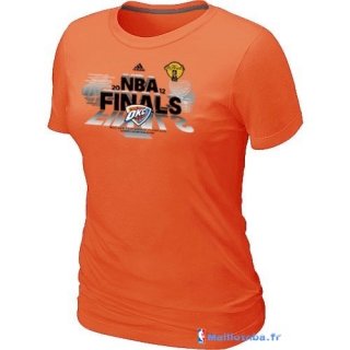 T-Shirt NBA Pas Cher Femme Oklahoma City Thunder Orange 1