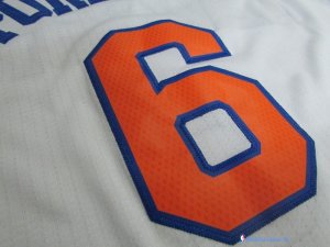 Maillot NBA Pas Cher New York Knicks Junior Kristaps Porzingis 6 Blanc