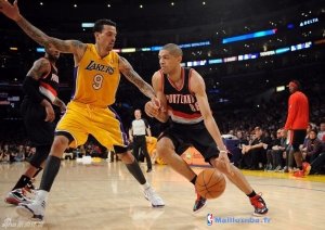 Maillot NBA Pas Cher Portland Trail Blazers Nicolas Batum 88 Noir