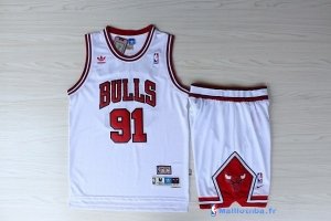 Maillot NBA Pas Cher Chicago Bulls Dennis Rodman 91 Blanc