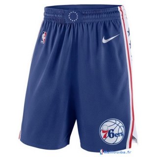 Pantalon NBA Pas Cher Philadelphia Sixers Nike Bleu