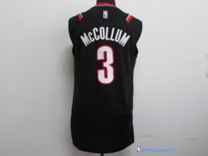 Maillot NBA Pas Cher Portland Trail Blazers C.J. McCollum 3 Noir Icon 2017/18