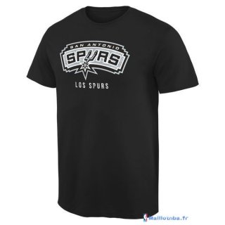 T-Shirt NBA Pas Cher San Antonio Spurs Noir 2 01