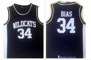 Maillot NCAA Pas Cher Wildcats Leonard Kevin 34 Bias Noir