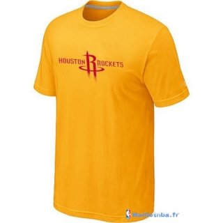 T-Shirt NBA Pas Cher Houston Rockets Jaune