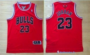 Maillot NBA Pas Cher Chicago Bulls Michael Jordan 23 Rouge Noir