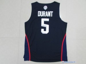 Maillot NBA Pas Cher USA 2016 Kevin Durant 5 Bleu