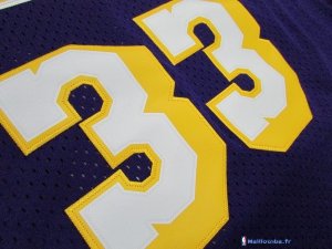 Maillot NBA Pas Cher Los Angeles Lakers Kareem Abdul Jabbar 33 Pourpre