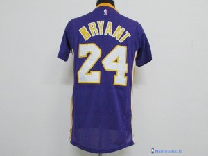 Maillot NBA Pas Cher Los Angeles Lakers Kobe Bryant 24 Pourpre MC