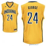 Maillot NBA Pas Cher Indiana Pacers Paul George 24 Jaune