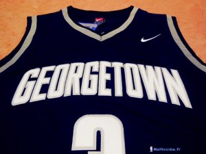 Maillot NCAA Pas Cher Georgetown Hoyas Allen Iverson 3 Bleu