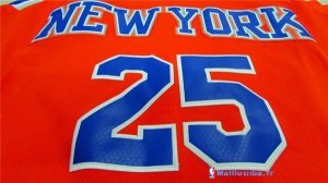 Maillot NBA Pas Cher New York Knicks Derrick Rose 25 Orange