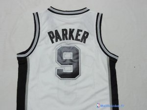 Maillot NBA Pas Cher San Antonio Spurs Junior Tony Parker 9 Blanc