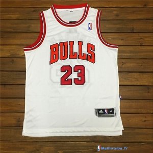 Maillot NBA Pas Cher Chicago Bulls Michael Jordan 23 Blanc Rouge