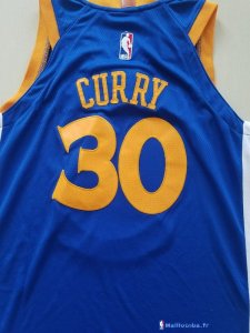 Maillot NBA Pas Cher Golden State Warriors Junior Stephen Curry 30 Ensemble Complet Bleu 2017/18