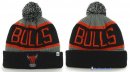 Tricoter un Bonnet NBA Chicago Bulls 2017 Noir Gris Rouge