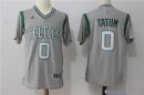 Maillot Manche Courte Boston Celtics Jayson Tatum 0 Gris