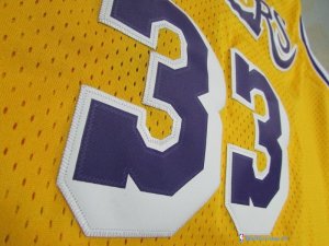 Maillot NBA Pas Cher Los Angeles Lakers Kareem Abdul Jabbar 33 Jaune