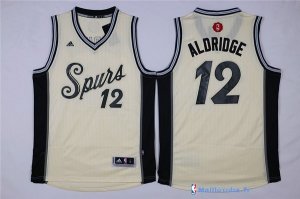 Maillot NBA Pas Cher Noël San Antonio Spurs Alorioge 12 Blanc