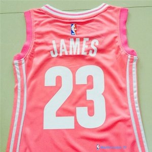 Maillot NBA Pas Cher Cleveland Cavaliers Femme LeBron James 23 Rose