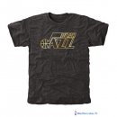 T-Shirt NBA Pas Cher Utah Jazz Noir Or
