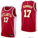Maillot NBA Pas Cher Atlanta Hawks Dennis Schroder 17 Retro Rouge 2017/18