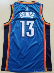 Maillot NBA Pas Cher Oklahoma City Thunder Junior Paul George 13 Bleu Icon 2017/18