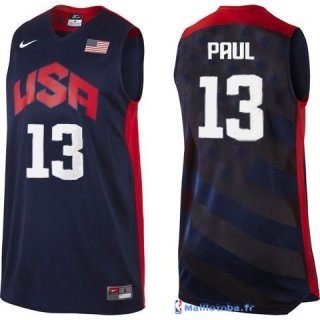 Maillot NBA Pas Cher USA 2012 Paul 13 Noir