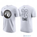 Maillot Manche Courte All Star 2018 Karl Anthony 32 Towns Blanc