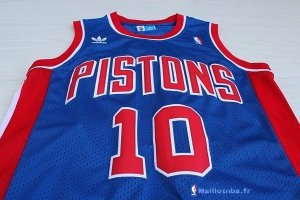 Maillot NBA Pas Cher Detroit Pistons Dennis Rodman 10 Bleu