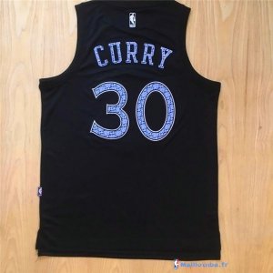 Maillot NBA Pas Cher Golden State Warriors Stephen Curry 30 Noir Blanc