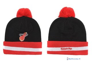 Tricoter un Bonnet NBA 2017 Miami Heat Rouge Blanc Noir 3