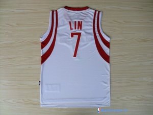 Maillot NBA Pas Cher Houston Rockets Jeremy Lin 7 Blanc
