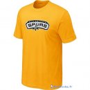 T-Shirt NBA Pas Cher San Antonio Spurs Jaune