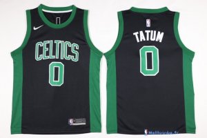 Maillot NBA Pas Cher Boston Celtics Jayson Tatum 0 Noir Statement 2017/18