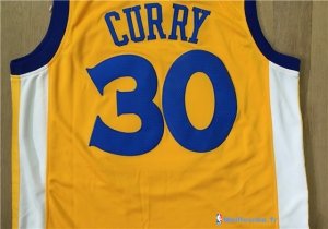 Maillot NBA Pas Cher Golden State Warriors Stephen Curry 30 Jaune