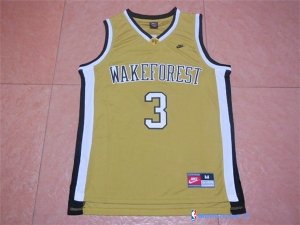 Maillot NCAA Pas Cher Wake Forest Chris Paul 3 Or