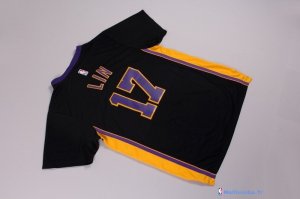 Maillot NBA Pas Cher Los Angeles Lakers Jeremy Lin 17 Noir MC