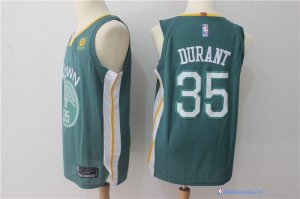 Maillot NBA Pas Cher Golden State Warriors Kevin Durant 35 Vert 2017/18