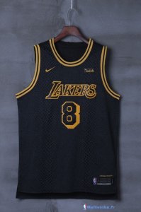 Maillot NBA Pas Cher Los Angeles Lakers Kobe Bryant 8 Noir 2017/18