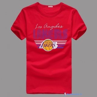 T-Shirt NBA Pas Cher Los Angeles Lakers Rouge 1