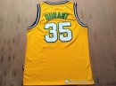 Maillot NBA Pas Cher Seattle Supersonics Kevin Durant 35 Retro Jaune