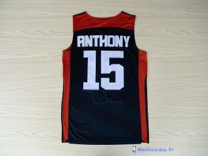 Maillot NBA Pas Cher USA 2012 Anthony 15 Noir