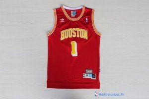 Maillot NBA Pas Cher Houston Rockets Tracy McGrady 1 Retro Rouge Or