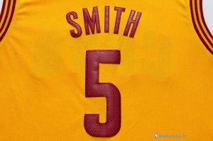 Maillot NBA Pas Cher Cleveland Cavaliers J.R.Smith 5 Jaune