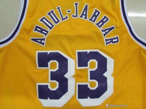 Maillot NBA Pas Cher Los Angeles Lakers Kareem Abdul Jabbar 33 Jaune