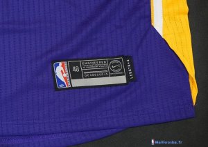 Maillot NBA Pas Cher Los Angeles Lakers Lonzo Ball 2 Purpura 2017/18