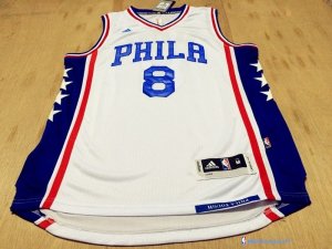 Maillot NBA Pas Cher Philadelphia Sixers Julius Erving 8 Blanc