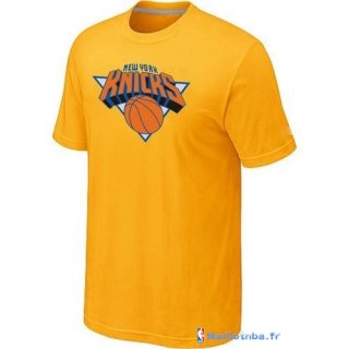 T-Shirt NBA Pas Cher New York Knicks Jaune